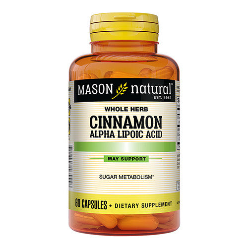 Mason Natural Cinnamon Alpha Lipoic Acid Complex Capsules - 60 Ea
